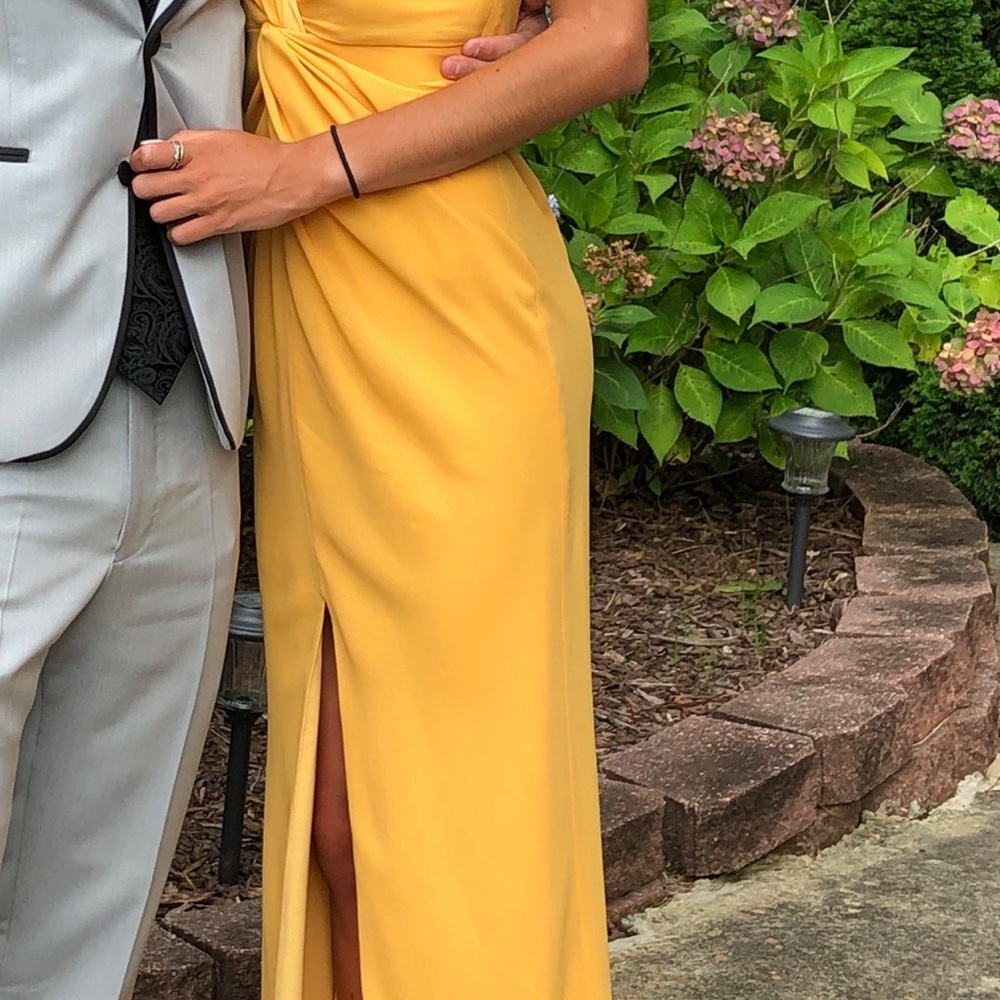 Lovers + Friends yellow gown